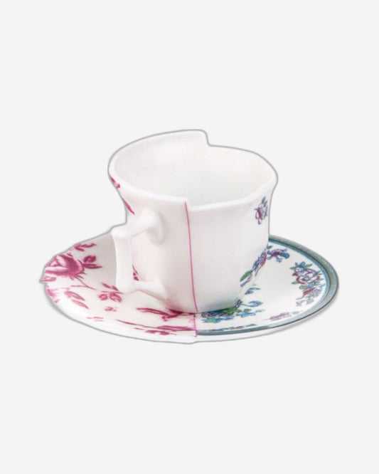 Seletti Hybrid-Leonia" Coffee' Cup With Saucer In Porcelain