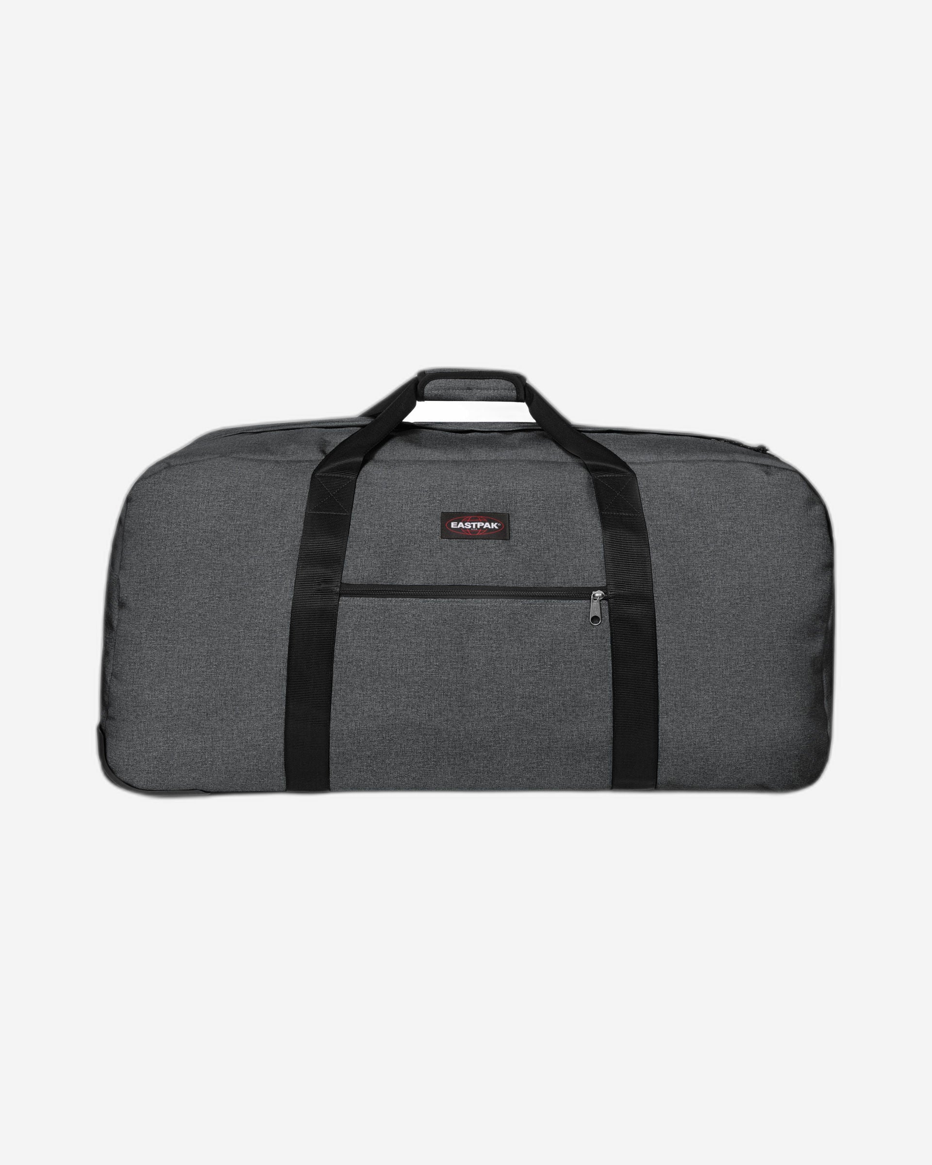 Eastpak Warehouse + Black Denim Large Duffle Wheeled Bag - EK00030E77H1