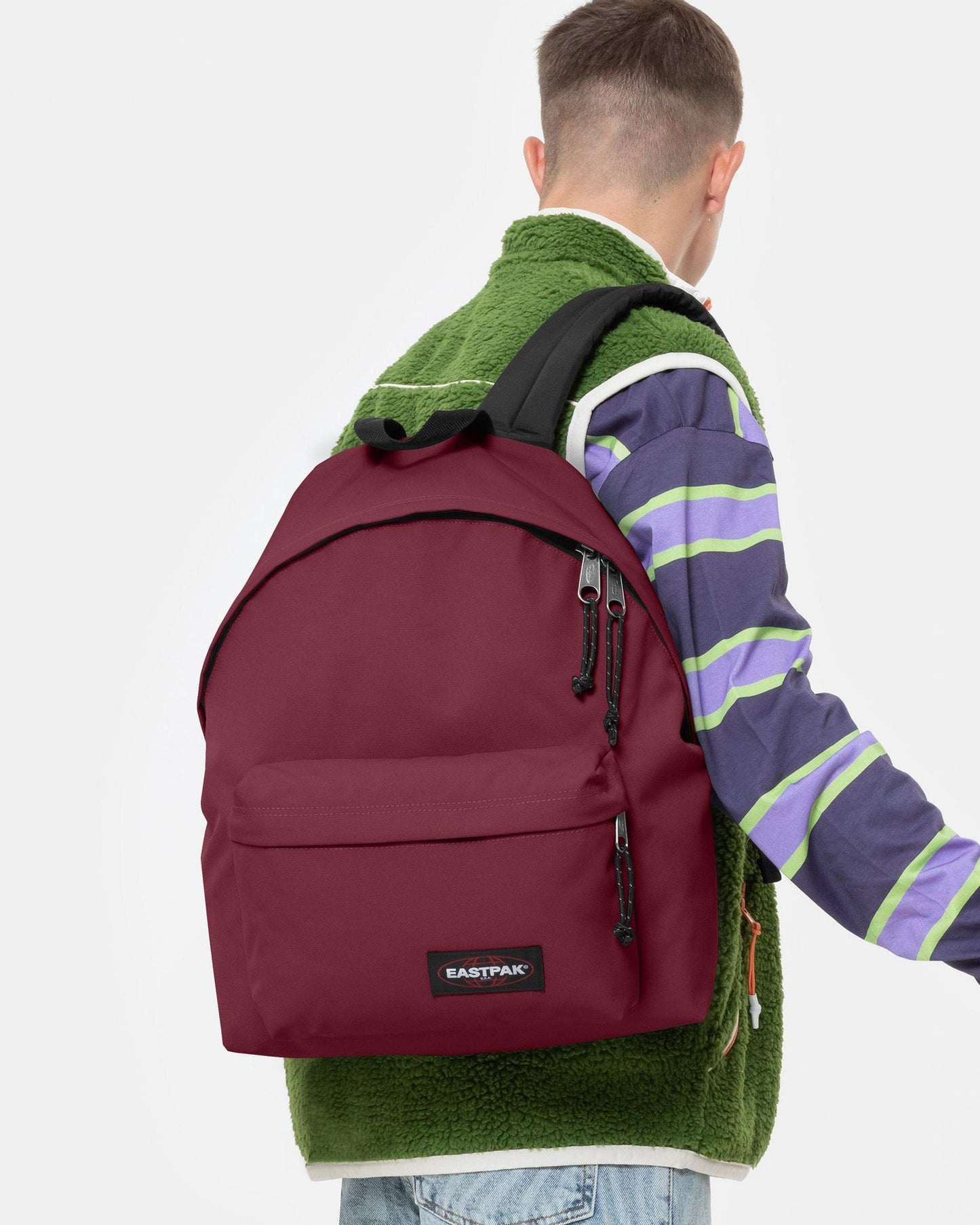 Eastpak Padded Pak'R Bushy Burgundy Medium Backpack