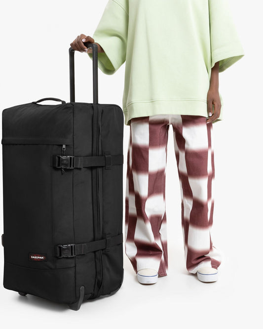 Eastpak Tranverz M Black Medium Wheeled Luggage - EK00062L0081