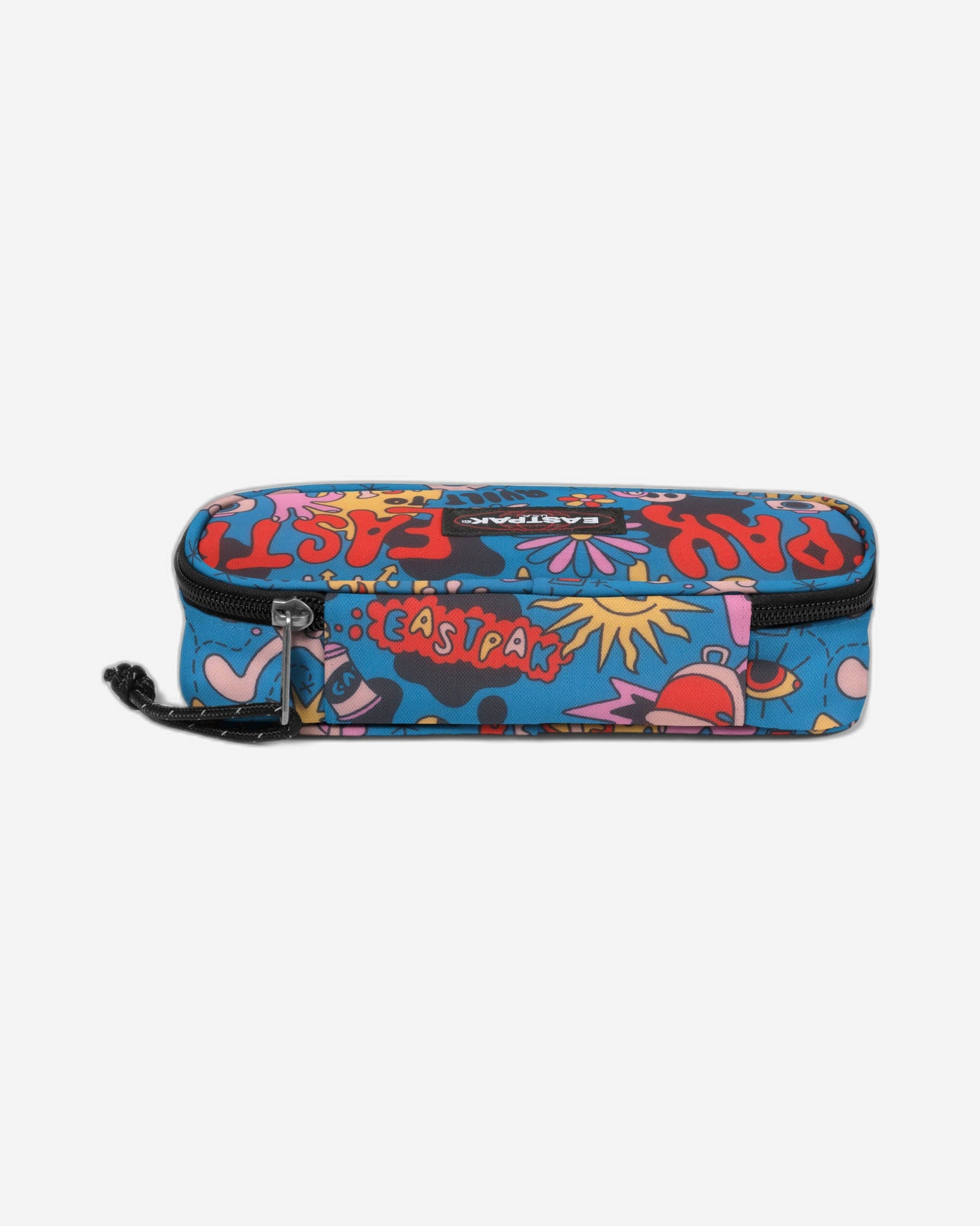 Eastpak Oval Single Doodle Blue Large Hard Pencil Case