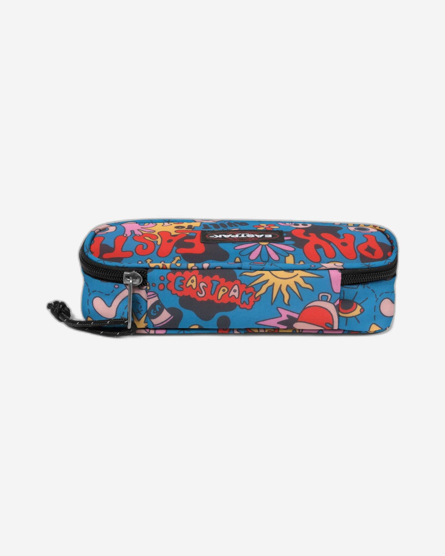 Eastpak Oval Single Doodle Blue Large Hard Pencil Case