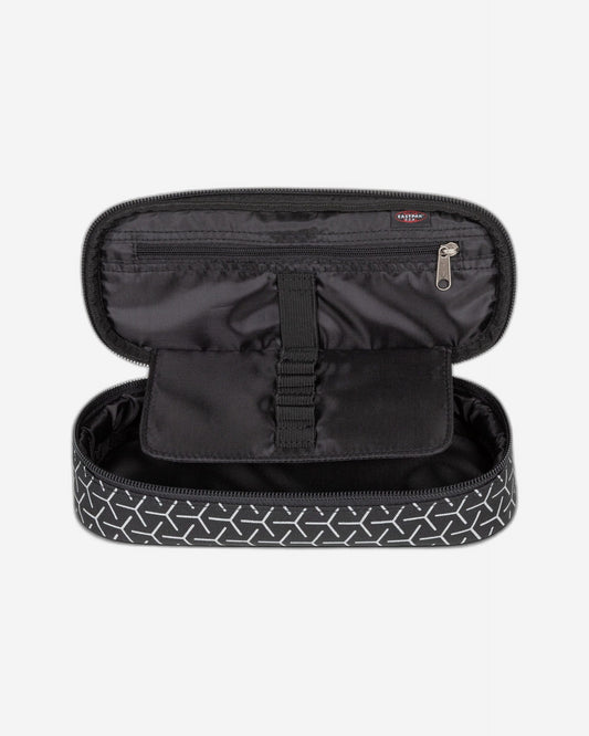 Eastpak Oval Single Refleks Metal Black Large Hard Pencil Case