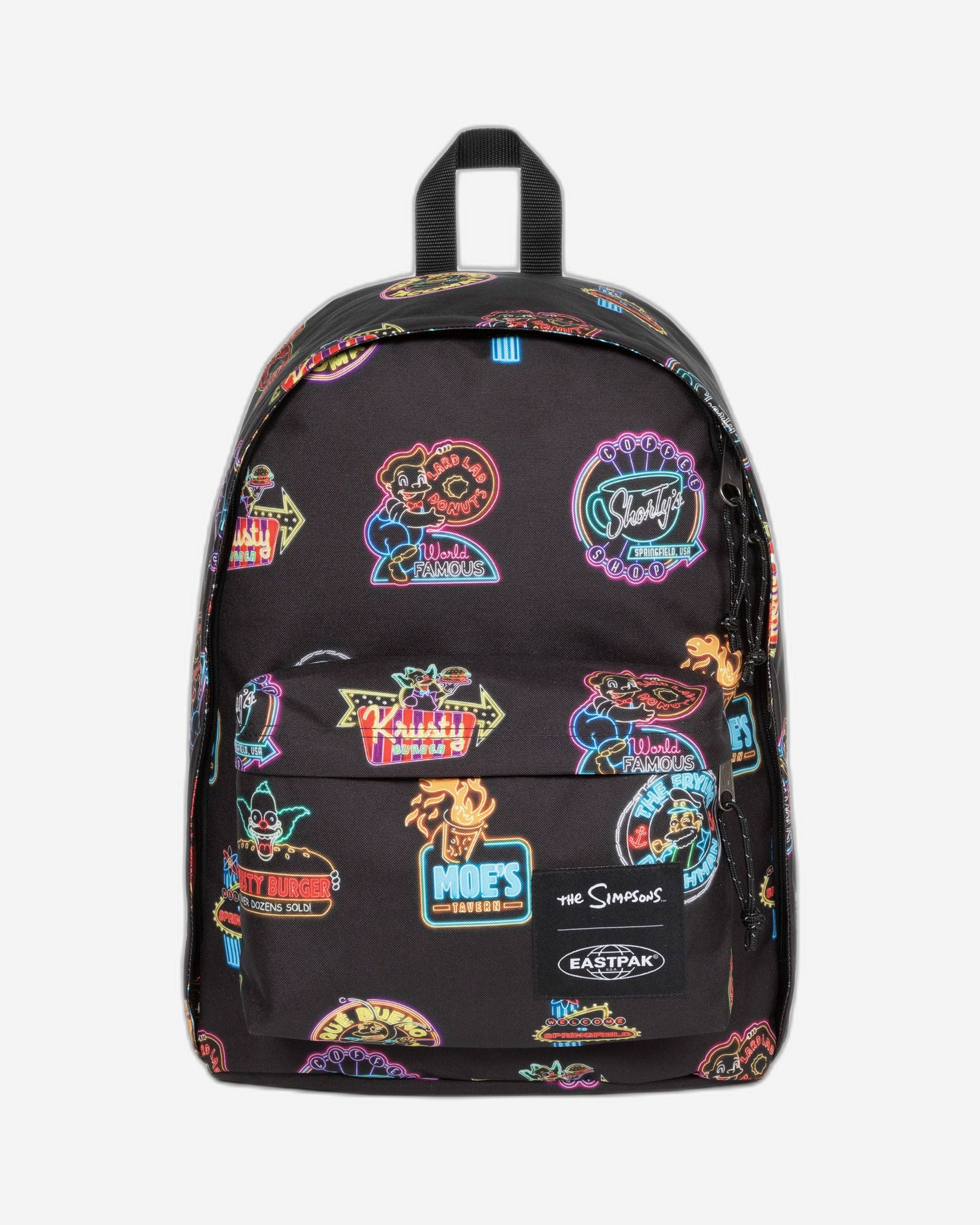 Eastpak Out Of Office Simpsons Neon Print Medium Backpack - EK0007678D3