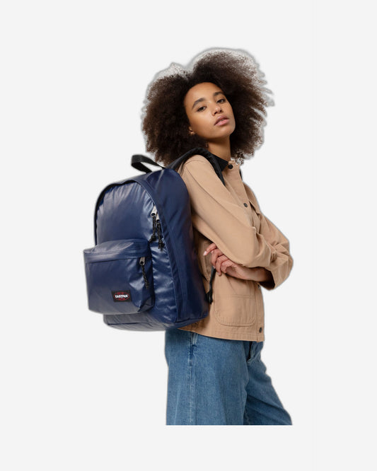 Eastpak Out Of Office Glossy Navy Medium Backpack - EK0007679J81