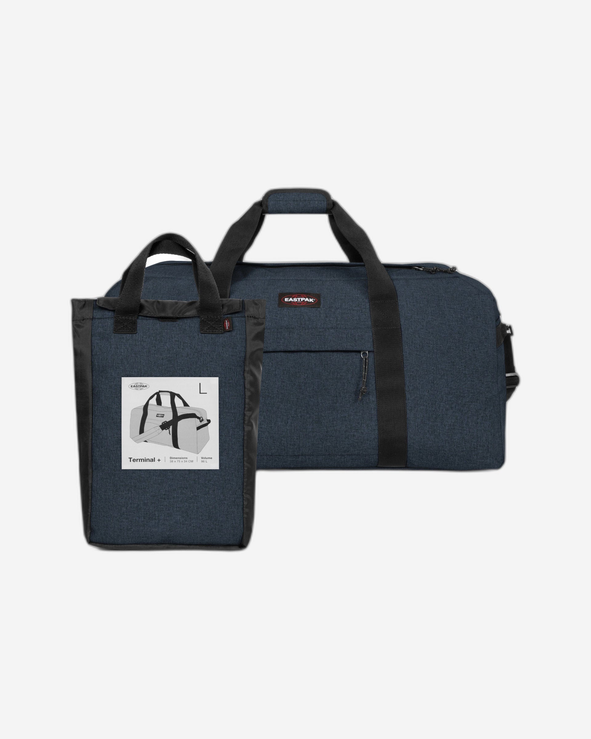 Eastpak Terminal + Triple Denim Large Duffle Bag - EK00080D26W