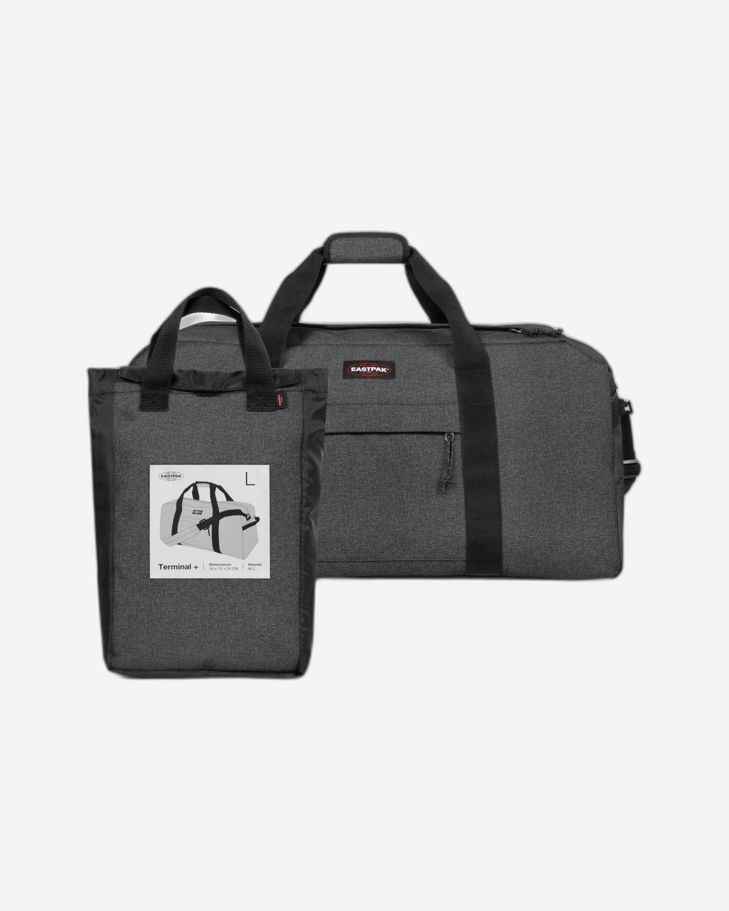 Eastpak Terminal + Black Denim Large Duffle Bag