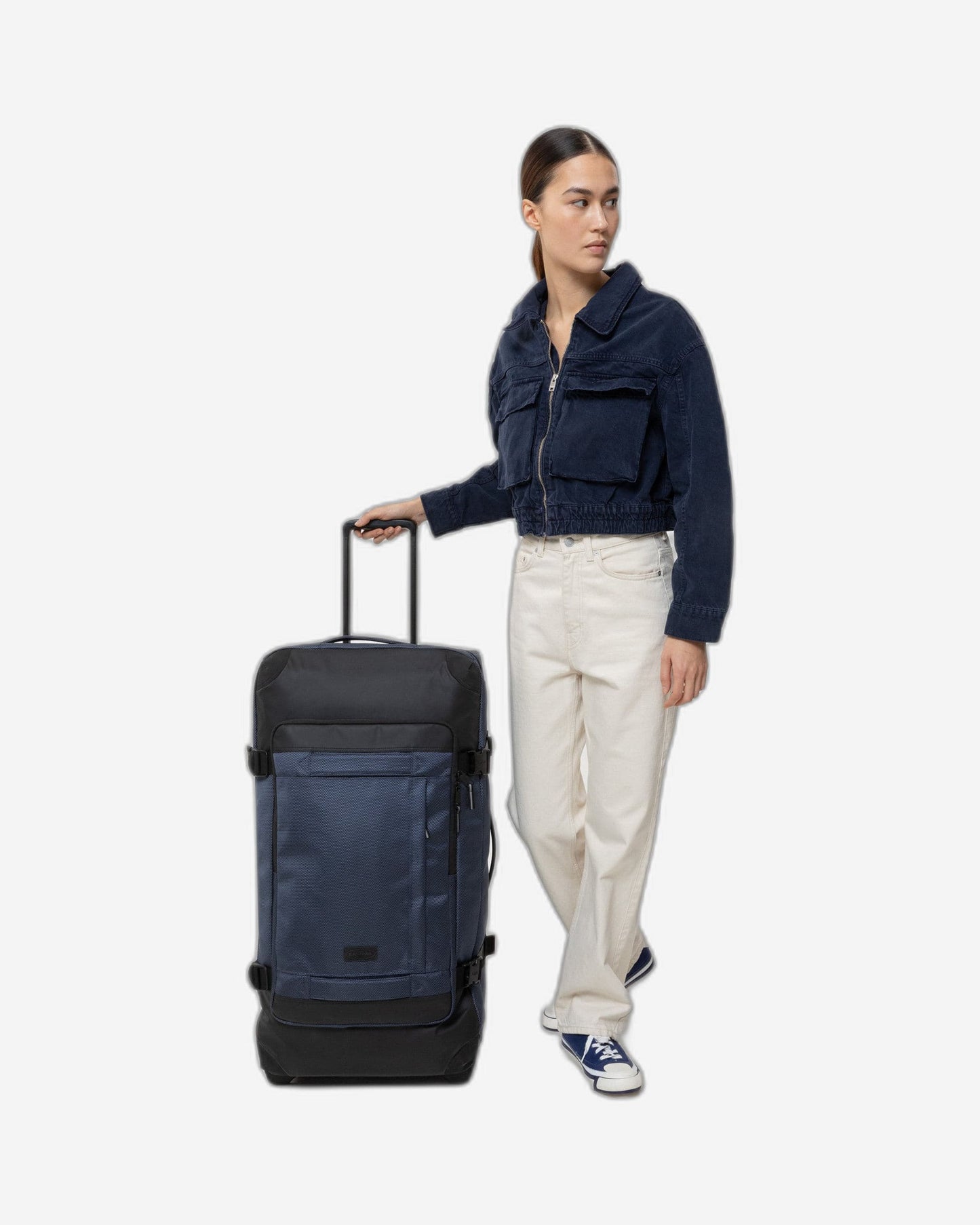 Eastpak Tranverz Cnnct L Cnnctaccmarine Large Travel Trolley Luggage