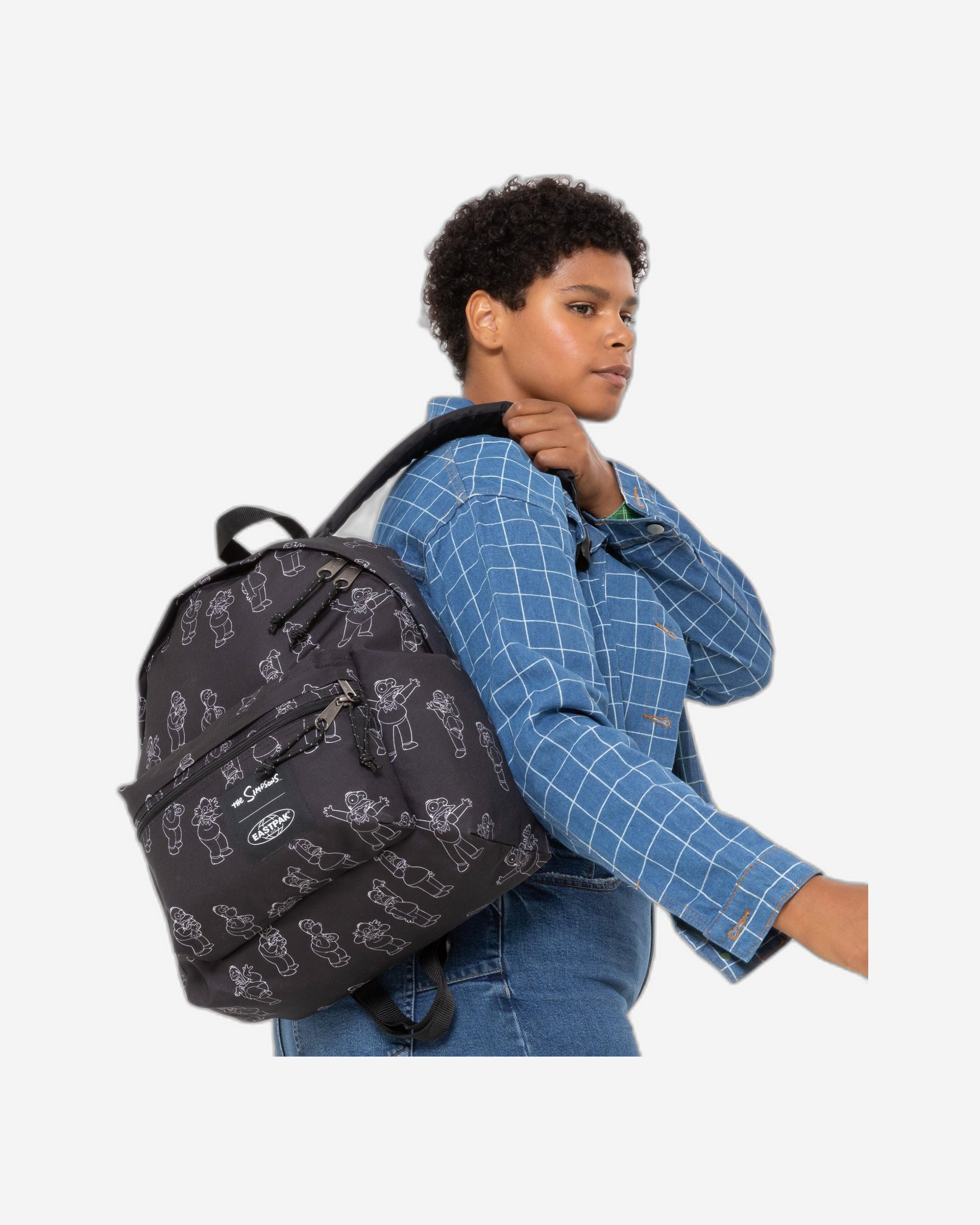 Eastpak Padded Zippl'R + The Simpsons Black Medium Backpack - EK0A5B747A1