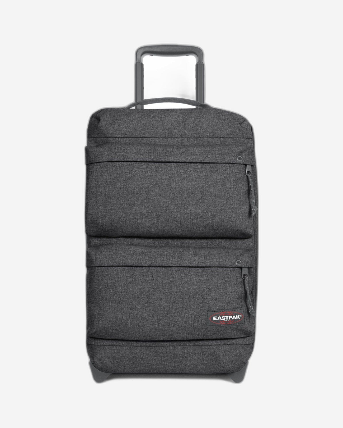 Eastpak Double Tranverz S Black Denim Cabin Sized Wheeled Luggage