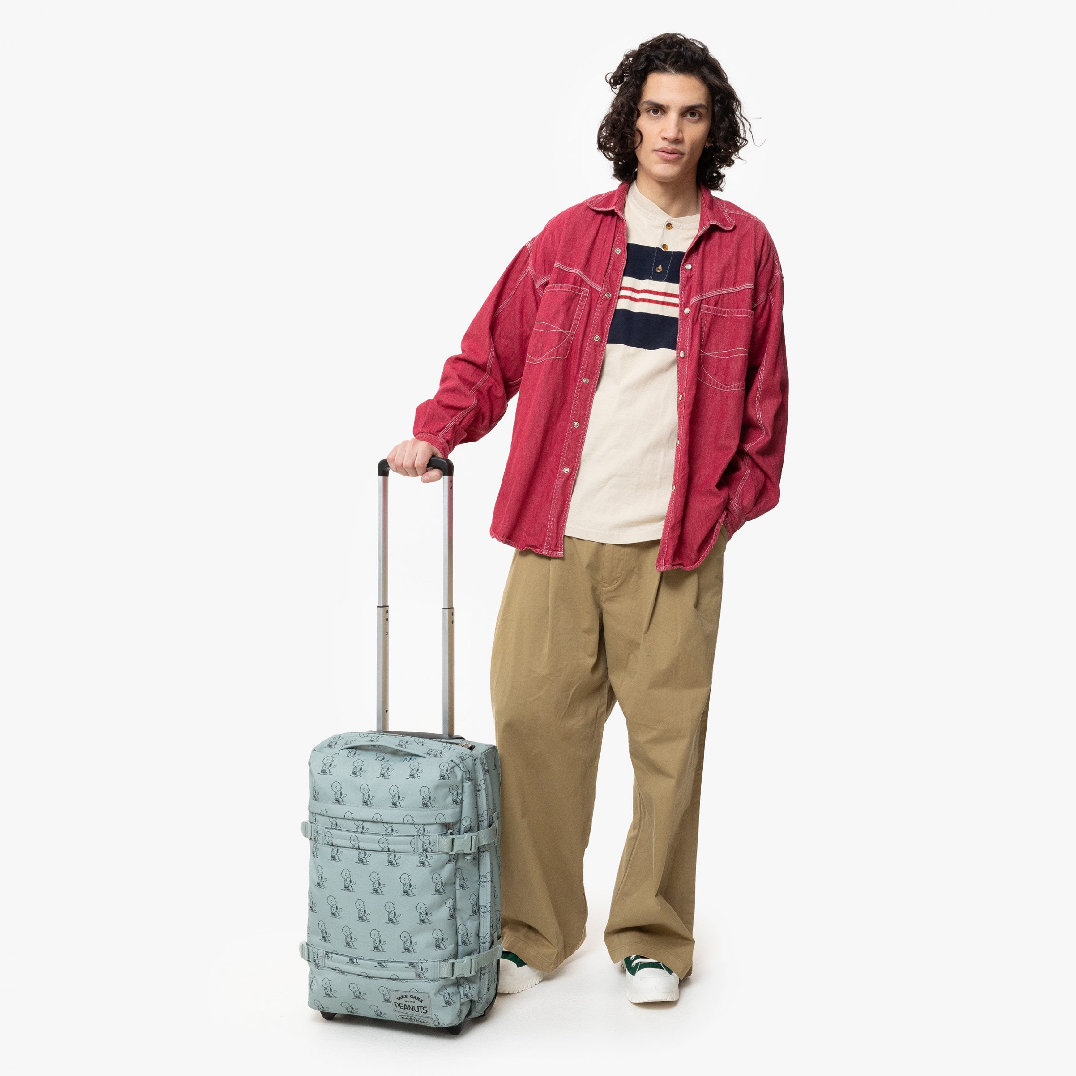 Eastpak Transit'R S Peanuts Mint Small Soft Luggage - EK0A5BA76O81