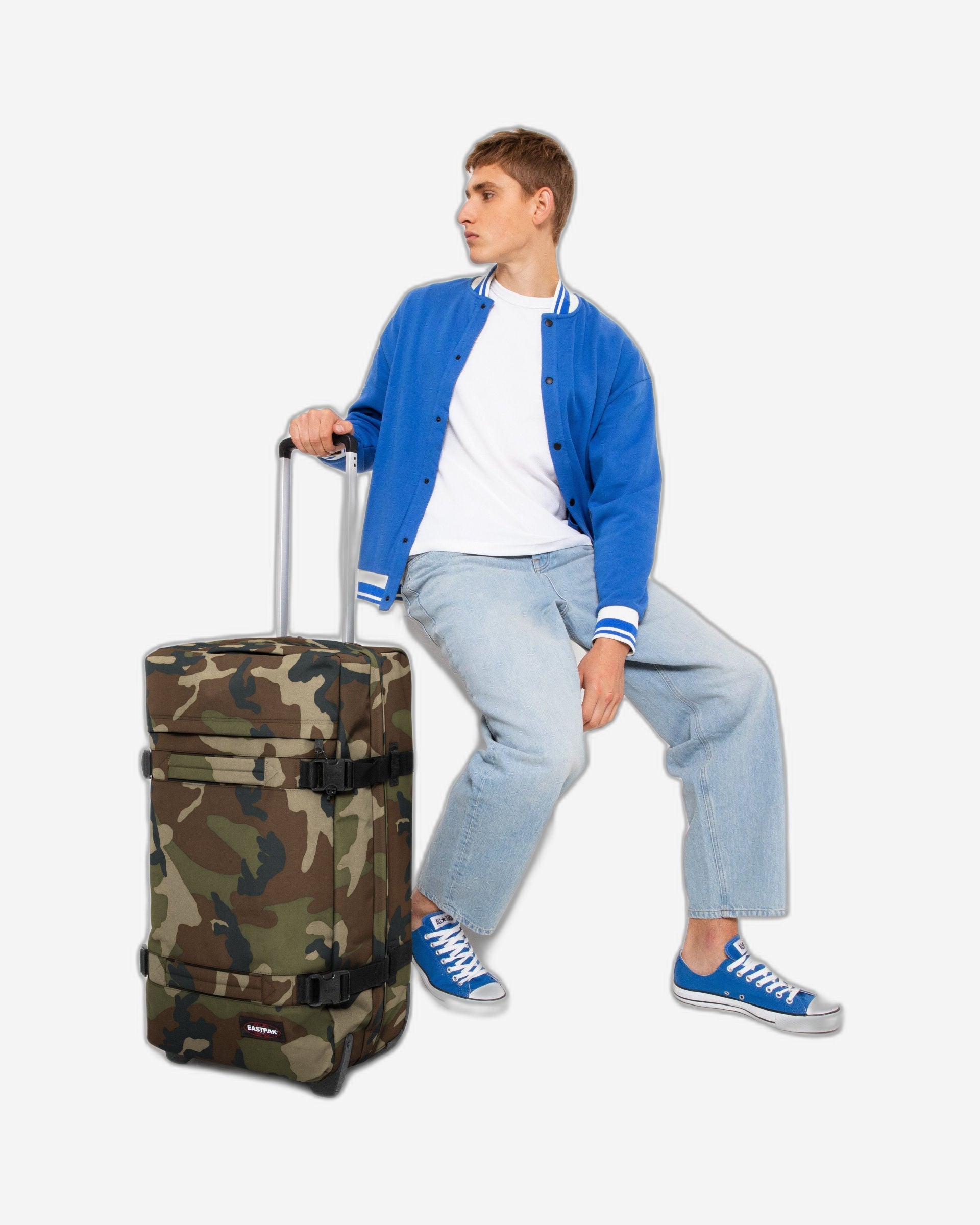 Eastpak Transit'R M Camo Medium Soft Luggage - EK0A5BA8181