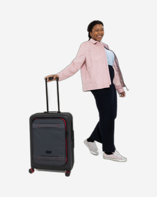 Eastpak Cnnct Case M Cnnct Accent Grey Medium Travel Trolley Bag - EK0A5BBZI97