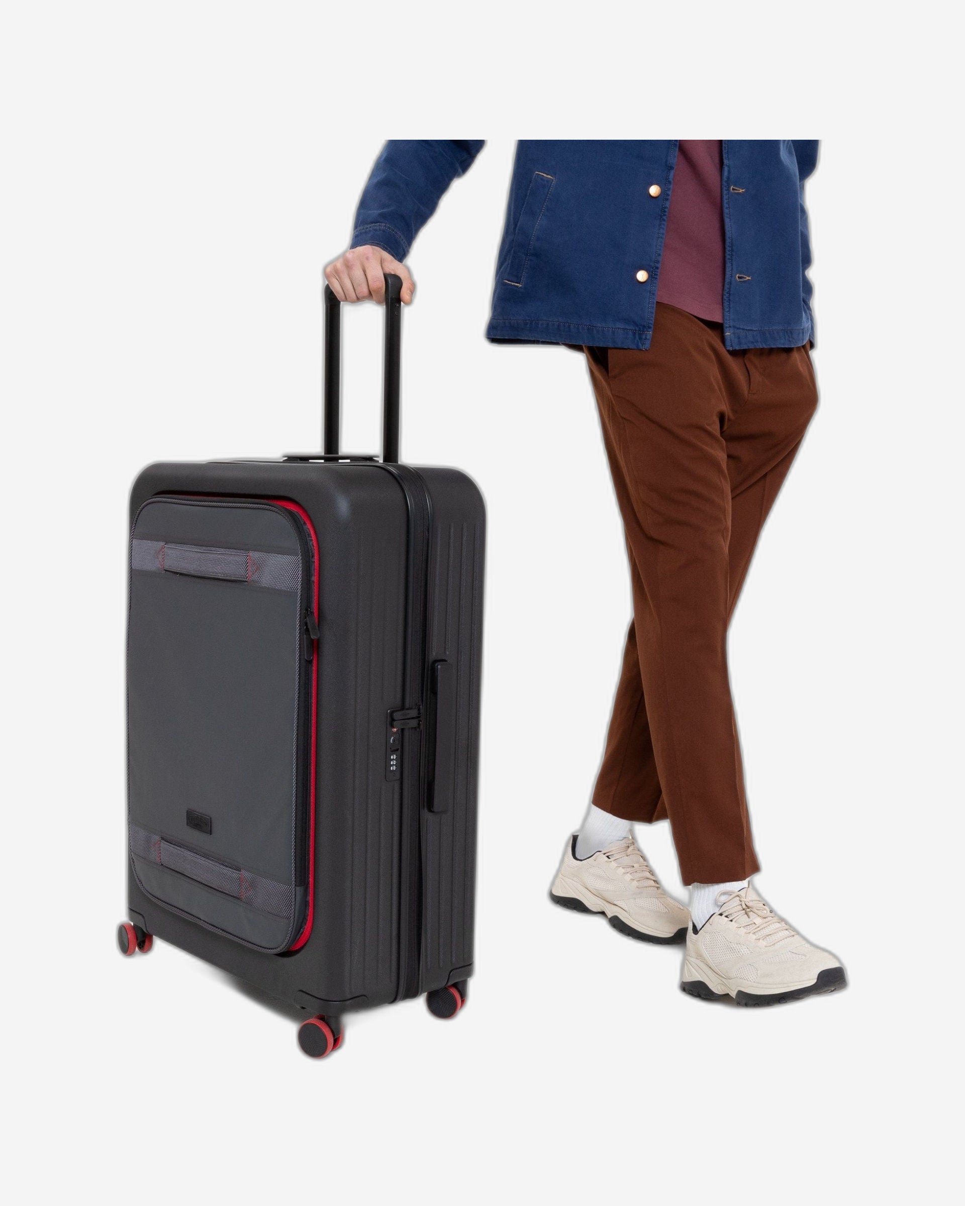 Eastpak Cnnct Case L Cnnct Accent Grey Large Travel Trolley Bag - EK0A5BC1I97