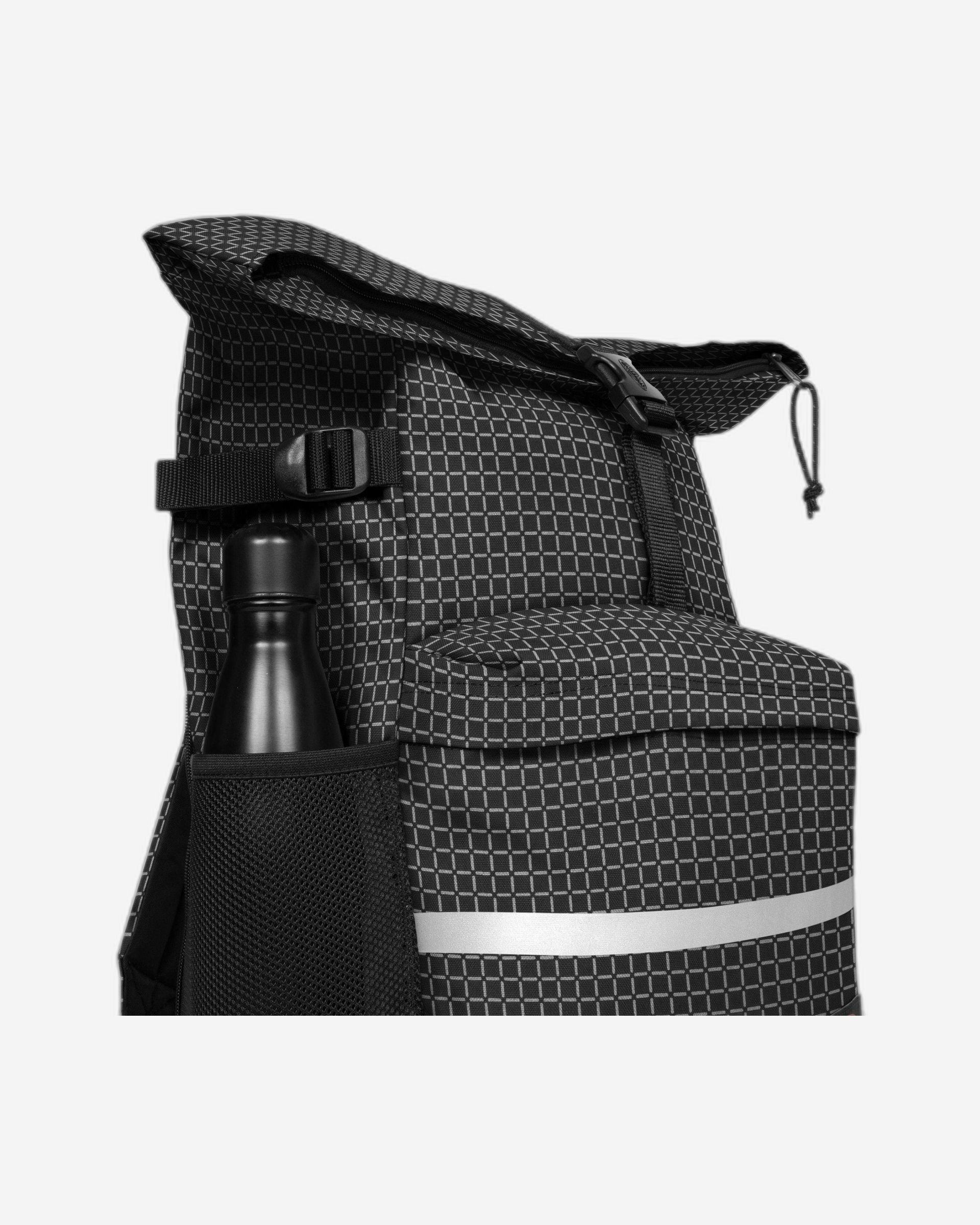 Eastpak Maclo Bike Refleks Black Large Top-Loading Backpack - EK0A5BD4U361