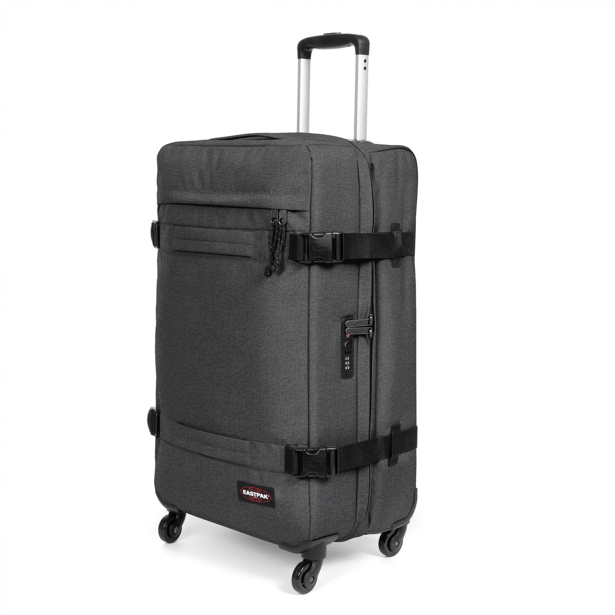 Eastpak Transit'R 4 M Black Denim Four-wheeled medium luggage - EK0A5BFJ77H1