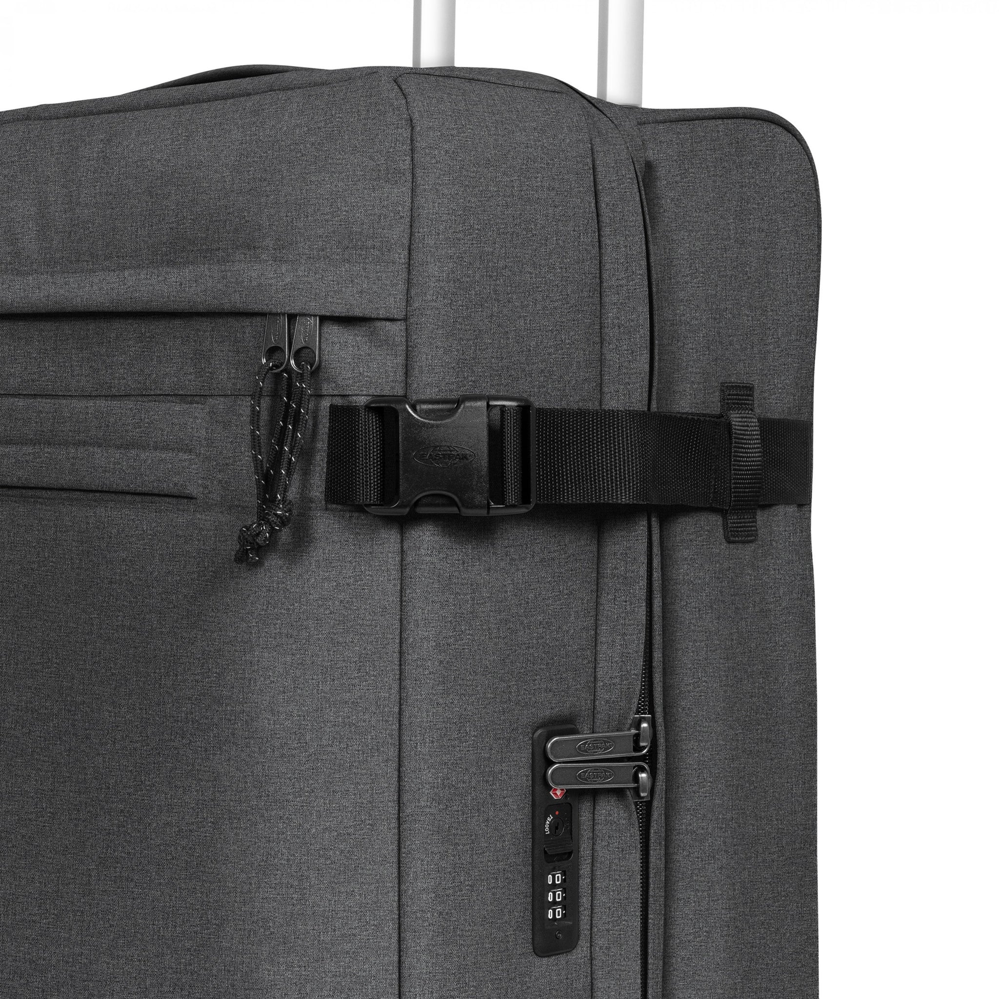 Eastpak Transit'R 4 M Black Denim Four-wheeled medium luggage - EK0A5BFJ77H1
