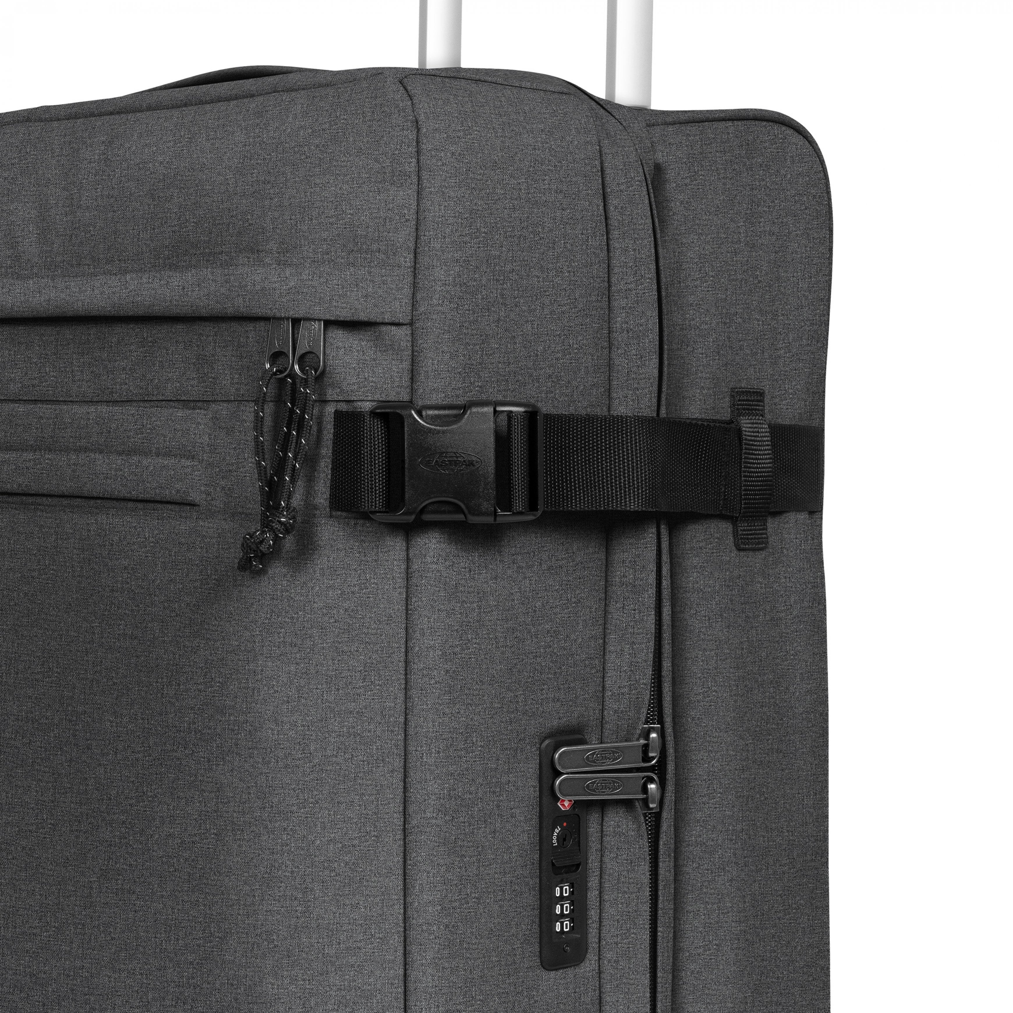 Eastpak Transit'R 4 M Black Denim Four-wheeled medium luggage - EK0A5BFJ77H1