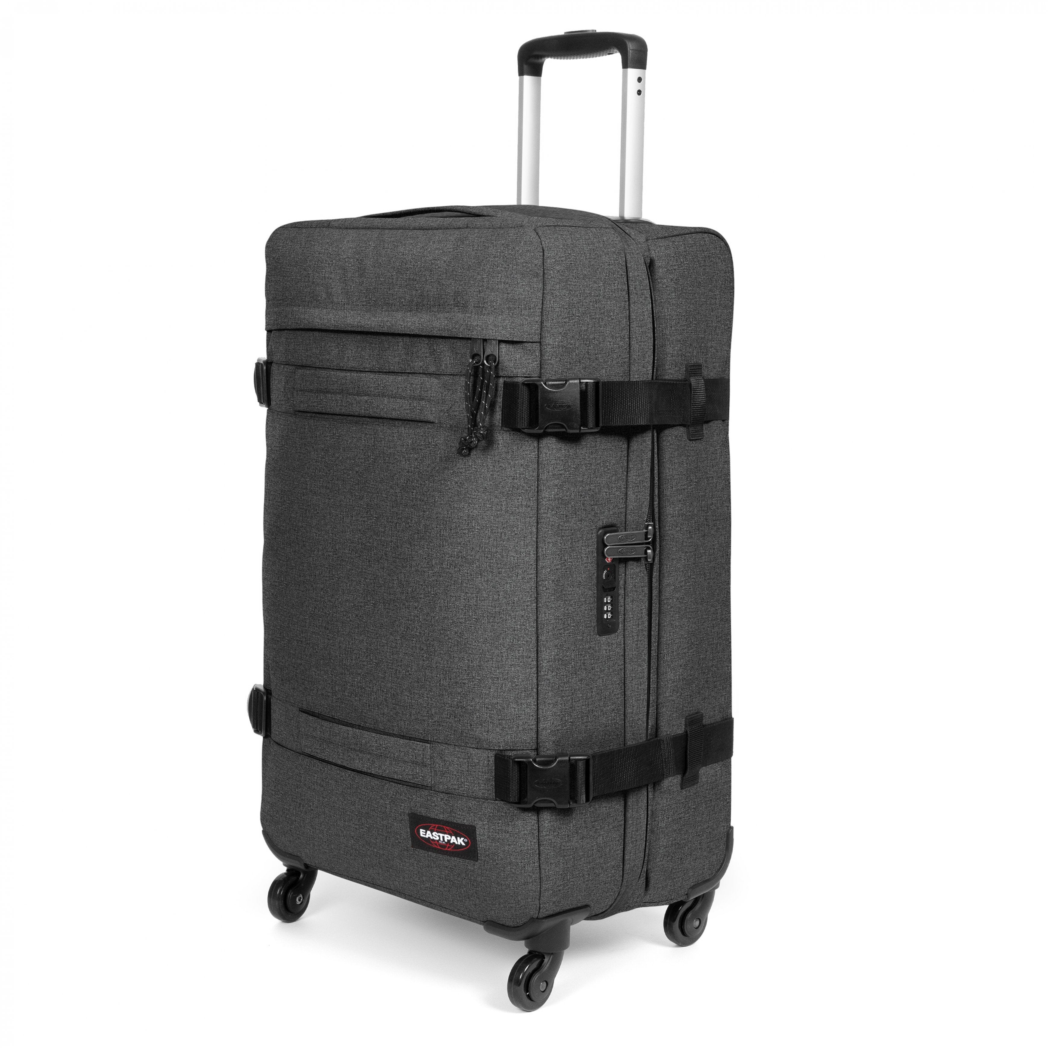 Eastpak Transit'R 4 L Black Denim Large four-wheeled luggage - EK0A5BFK77H1