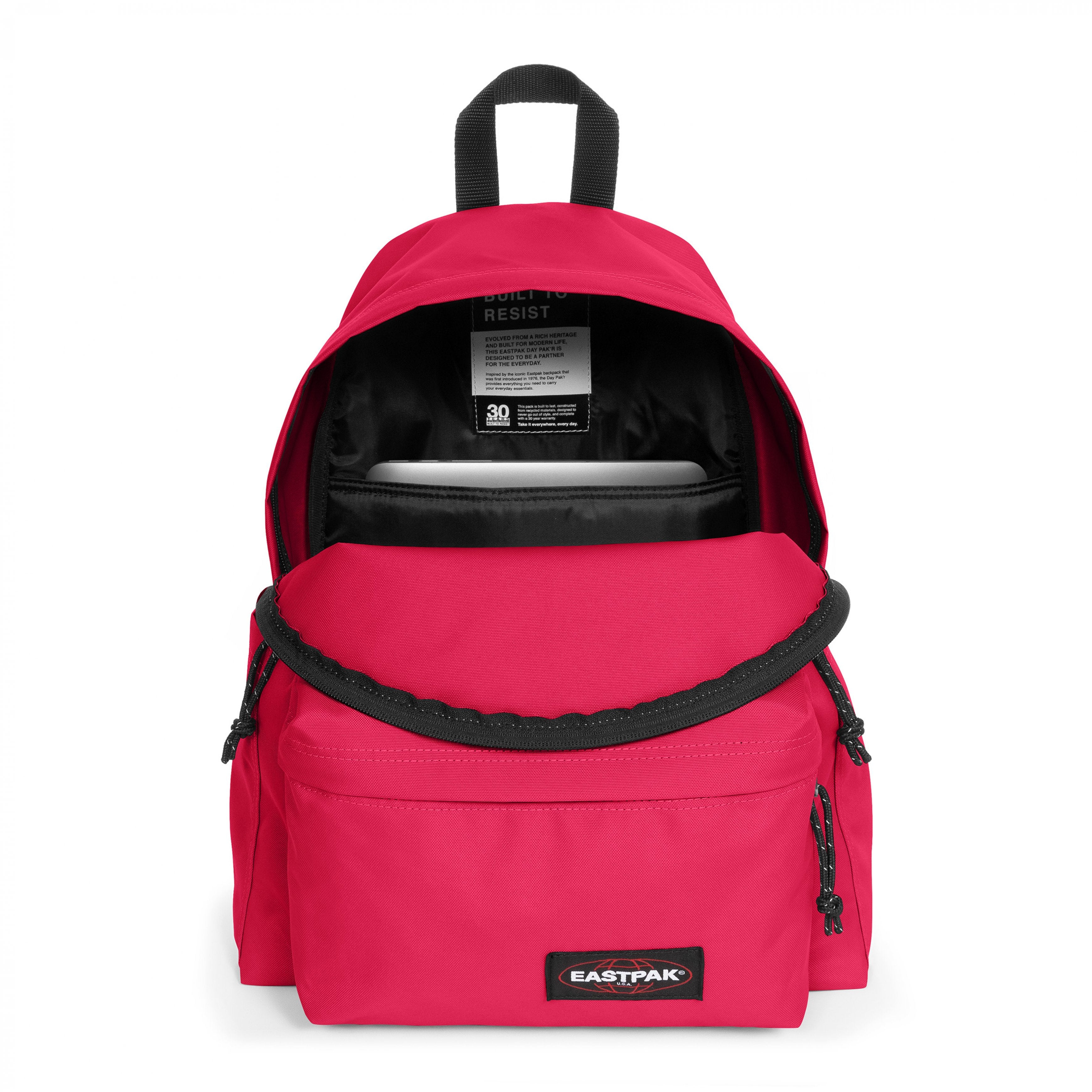 Eastpak Day Pak'R Strawberry Pink Medium backpack with bottle holder and laptop sleeve - EK0A5BG40O41