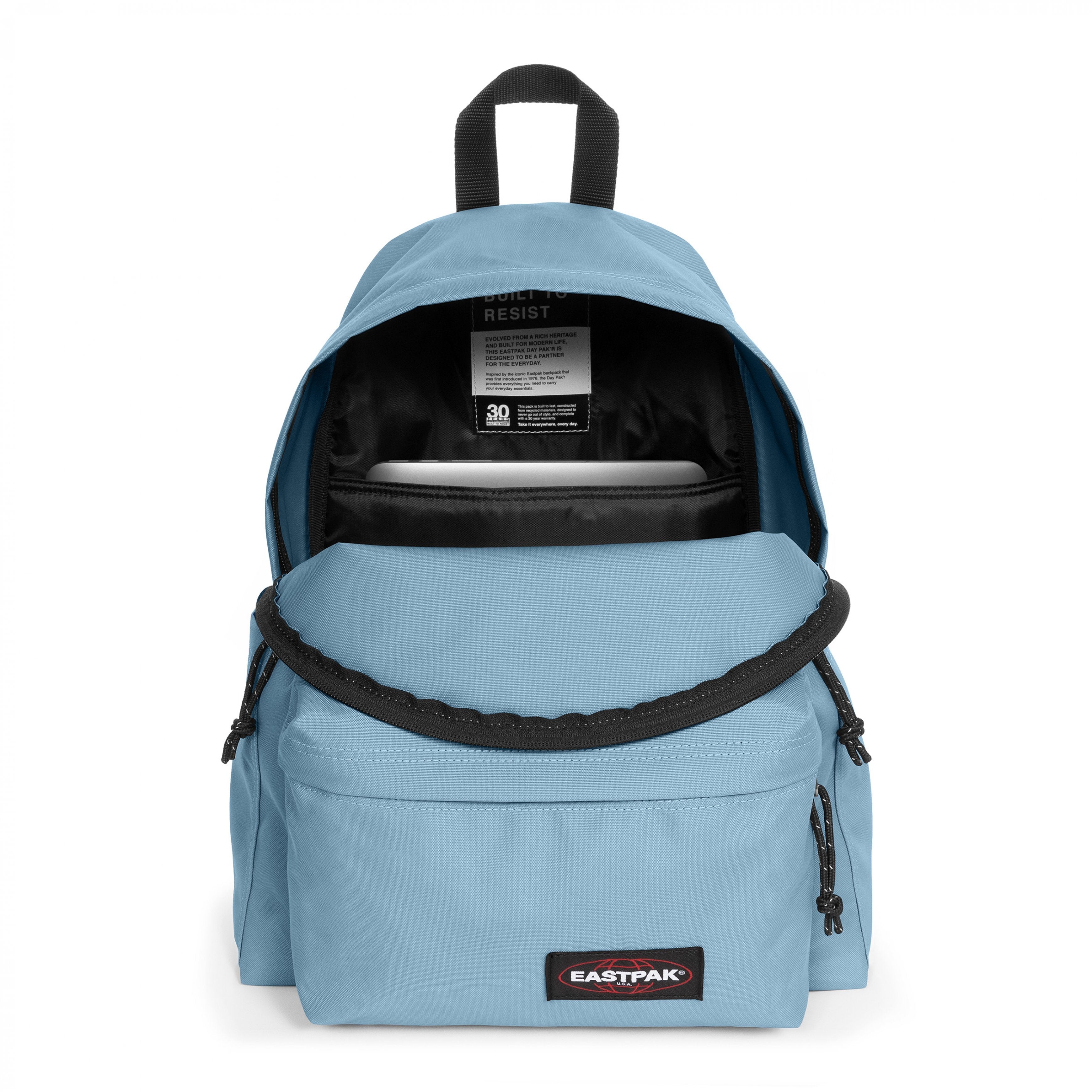 Eastpak Day Pak'R Icy Blue Medium backpack with bottle holder and laptop sleeve - EK0A5BG41O01