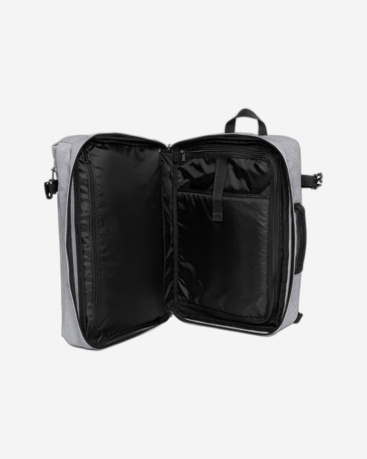 Eastpak Transit'R Pack Sunday Grey Small Duffle Bag Convertible to Backpack - EK0A5BHI3631
