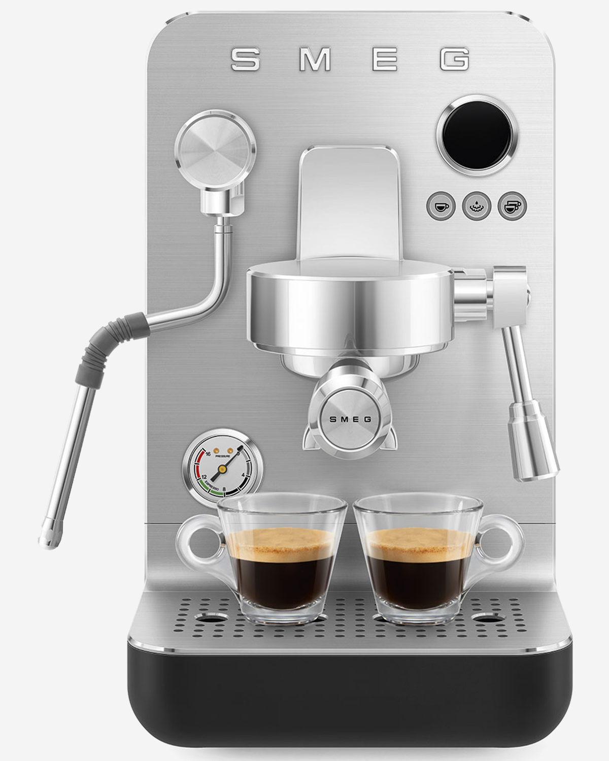 SMEG Mini Pro Coffee Machine Black - EMC02BLMUK