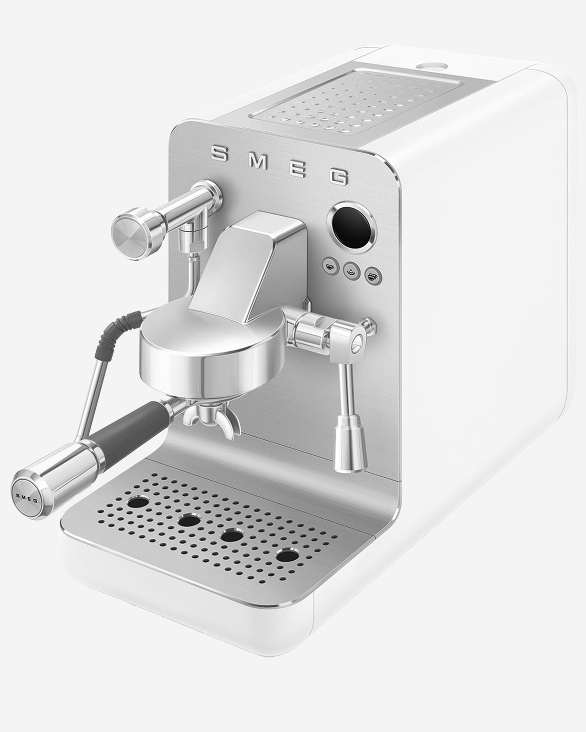 SMEG Mini Pro Coffee Machine White - EMC02WHMUK