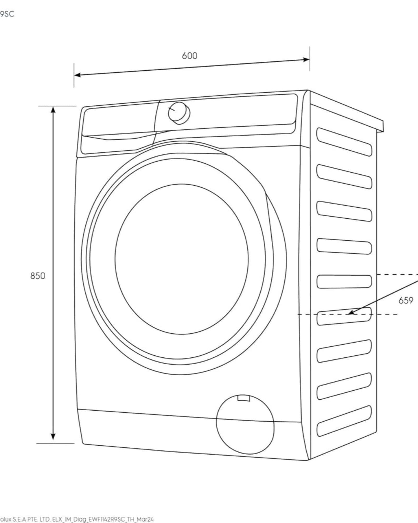 Electrolux UltimateCare 900 11KG Front Load Washing Machine