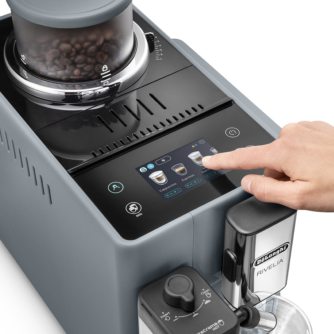 De'Longhi Rivelia Grey Automatic Coffee Machine