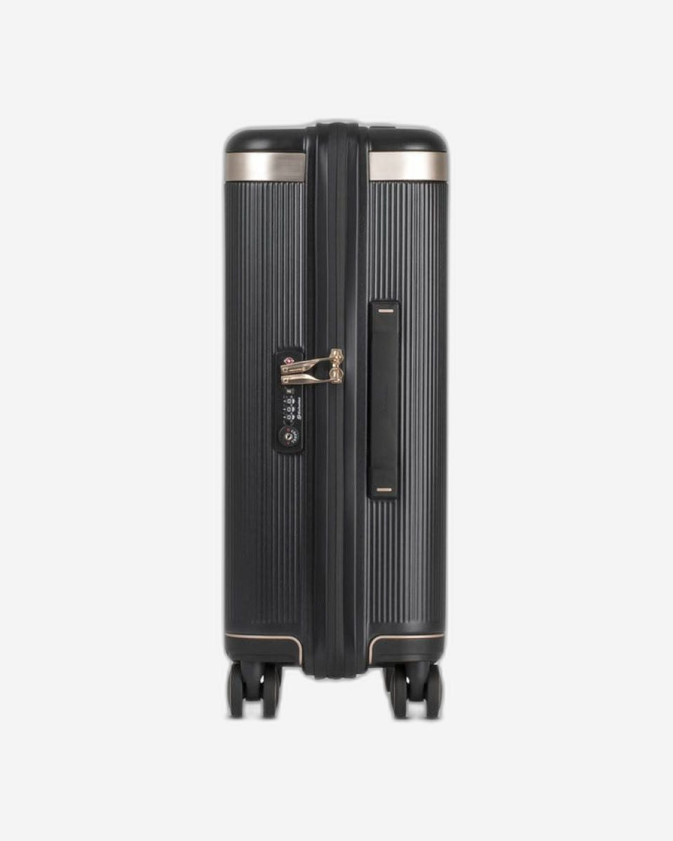 Echolac Dynasty 20" 4 Double Wheel Cabin Luggage Trolley Black-Gold - PC142 20 BLK/ GLD
