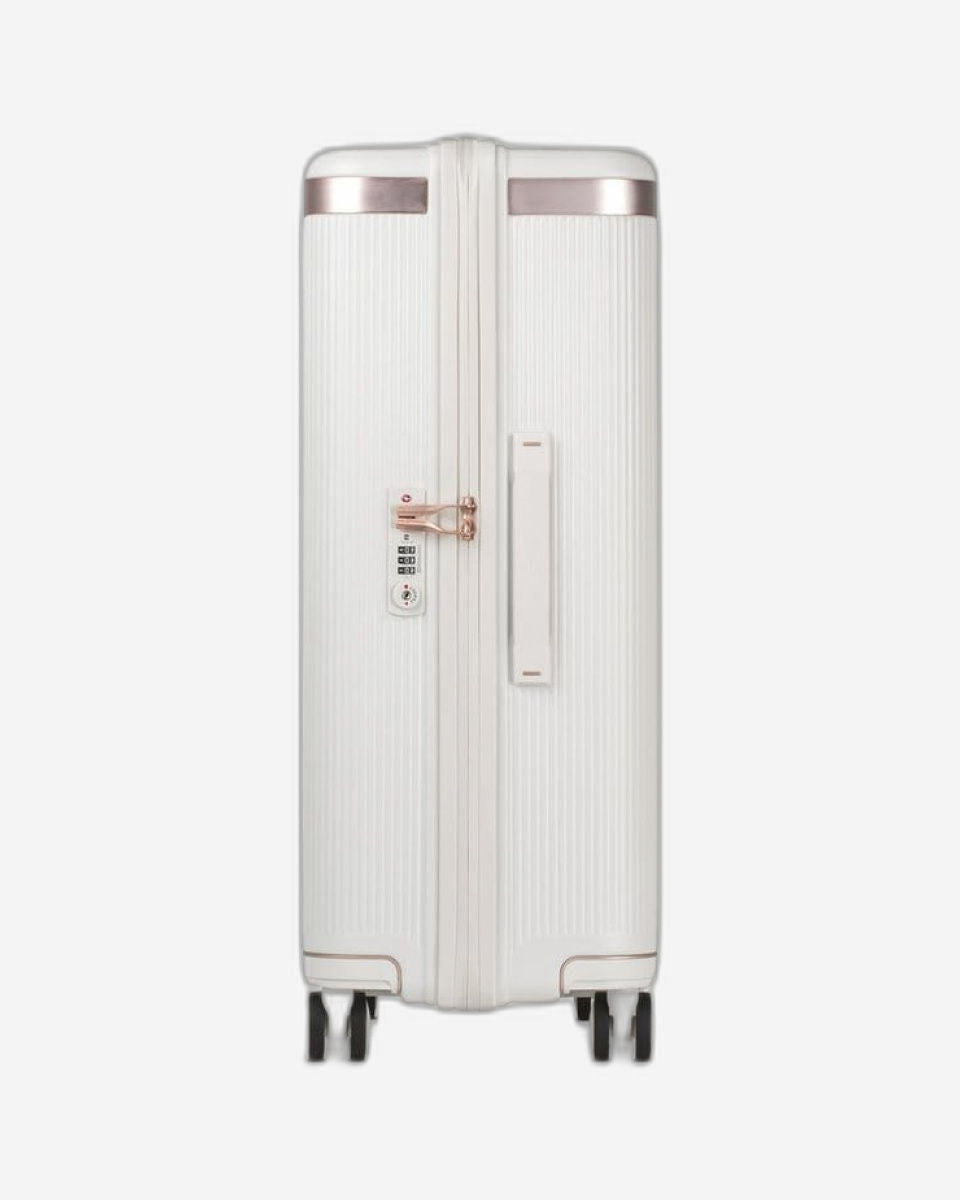 Echolac Dynasty 24" 4 Double Wheel Check-In Luggage Trolley Ivory White - PC142 Ivory White 24