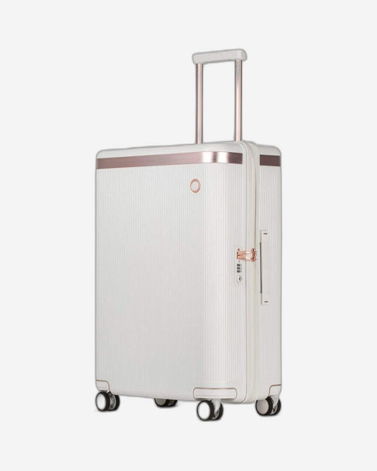Echolac Dynasty 24" 4 Double Wheel Check-In Luggage Trolley Ivory White - PC142 Ivory White 24