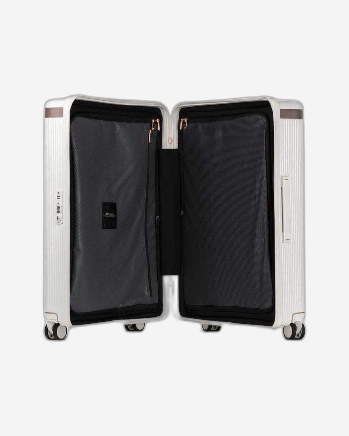 Echolac Dynasty 24" 4 Double Wheel Check-In Luggage Trolley Ivory White - PC142 Ivory White 24