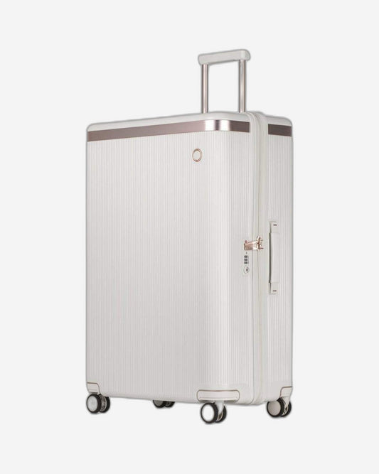Echolac Dynasty 28" 4 Double Wheel Check-In Luggage Trolley Ivory White - PC142 Ivory White 28