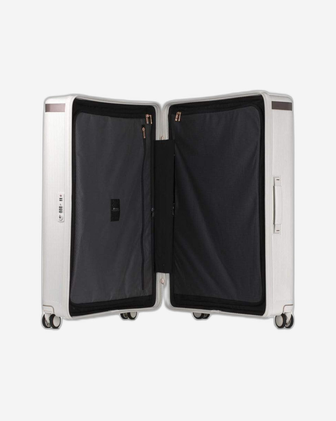 Echolac Dynasty 28" 4 Double Wheel Check-In Luggage Trolley Ivory White - PC142 Ivory White 28