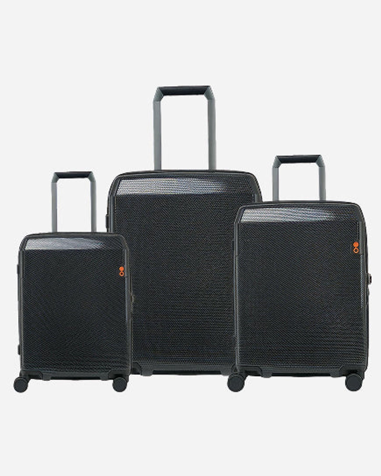 Echolac Logic Harcdcase 4 Double Wheel Expandable Set Of 3 luggage Trolley 53+64+74cm