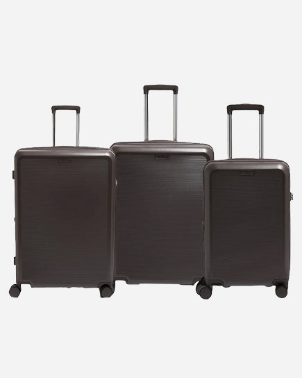 Echolac Sense 56+67+78cm Hardcase Expandable 4 Double Wheel 3 Piece Luggage Trolley Set