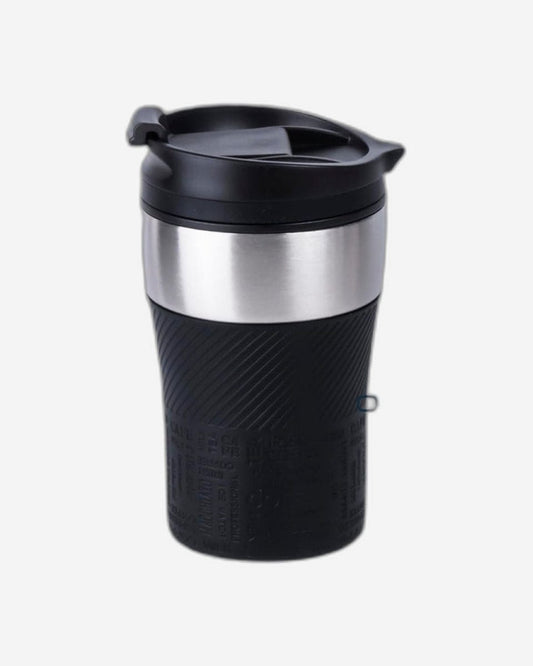 Nessan Insulated Stainless Steel Vacuum Mug, 240ml - Your Compact Travel Essential for Hot and Cold Beverages Anywhere: Home, Gym, Outdoors, Office, and School - Black