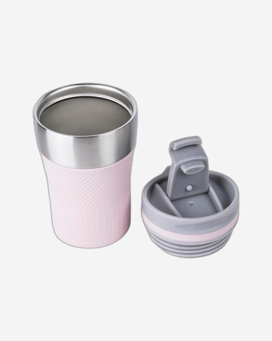 Nessan Insulated Stainless Steel Vacuum Mug, 240ml - Your Compact Travel Essential for Hot and Cold Beverages Anywhere: Home, Gym, Outdoors, Office, and School - Pink