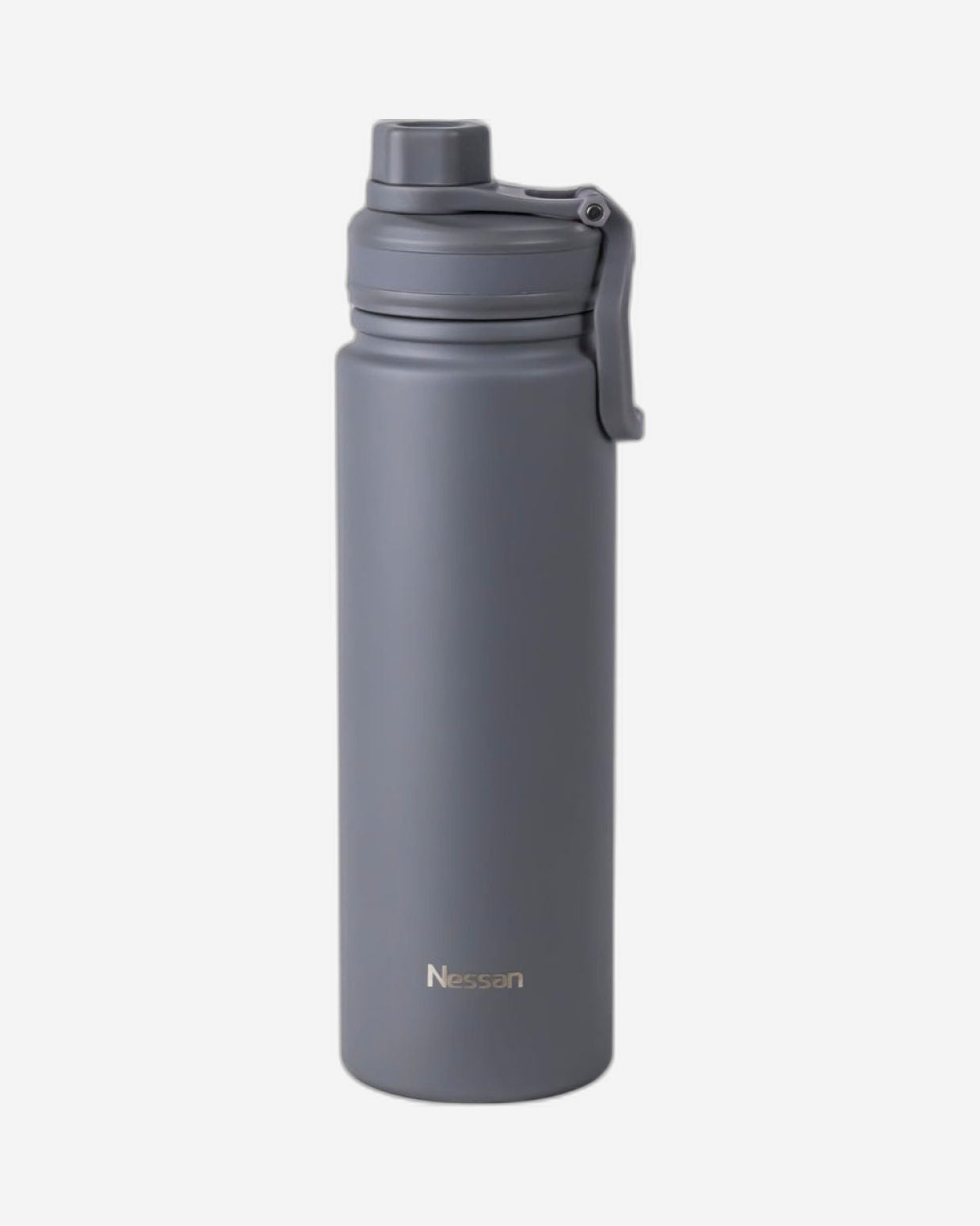 Nessan 720ml Travel Flask – Double Wall Insulated Stainless Steel Vacuum Bottle for Hot and Cold Beverages - Grey