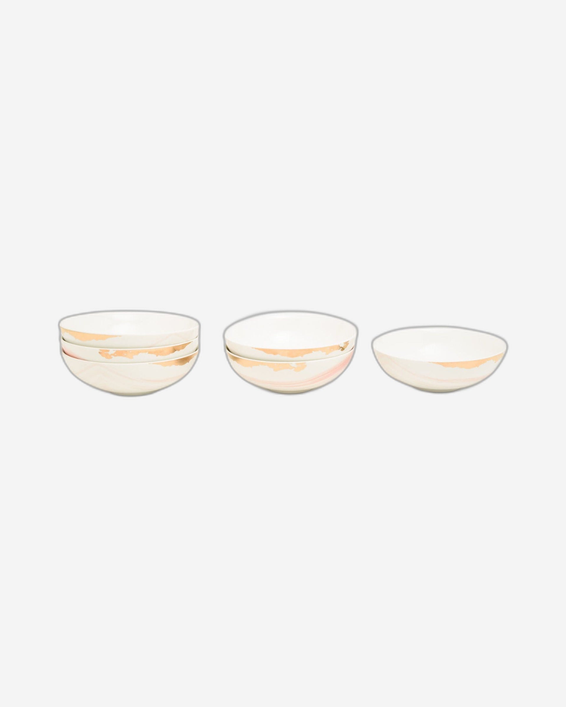 Dankotuwa Marcela Pink Gold 6Pc Cereal Bowl