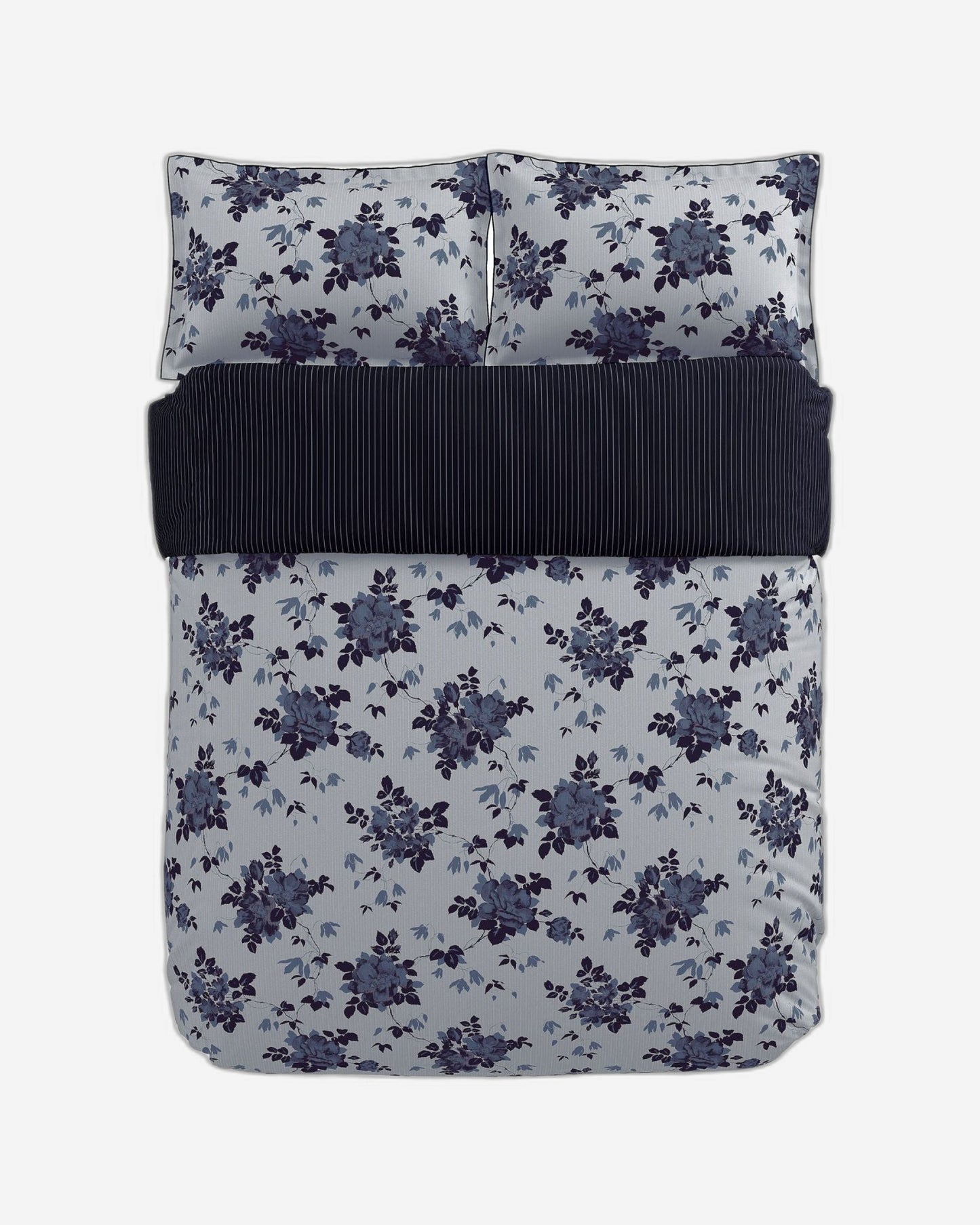 Bedeck of Belfast "Freya" Duvet Cover and Oxford Pillowcase in Indigo
