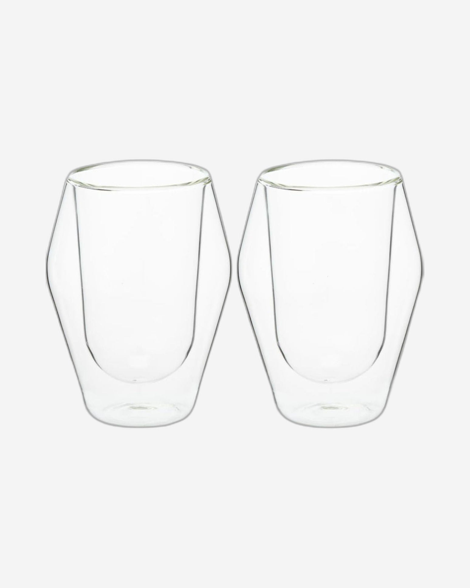 Cuisine Art Clear Expresso Coffee Cups, Insulated Coffee Mugs, Heat-Resistant Double Wall Glass Cups, Tea Whiskey Mug, Coffee Mug, 250ml - 2Pcs Set