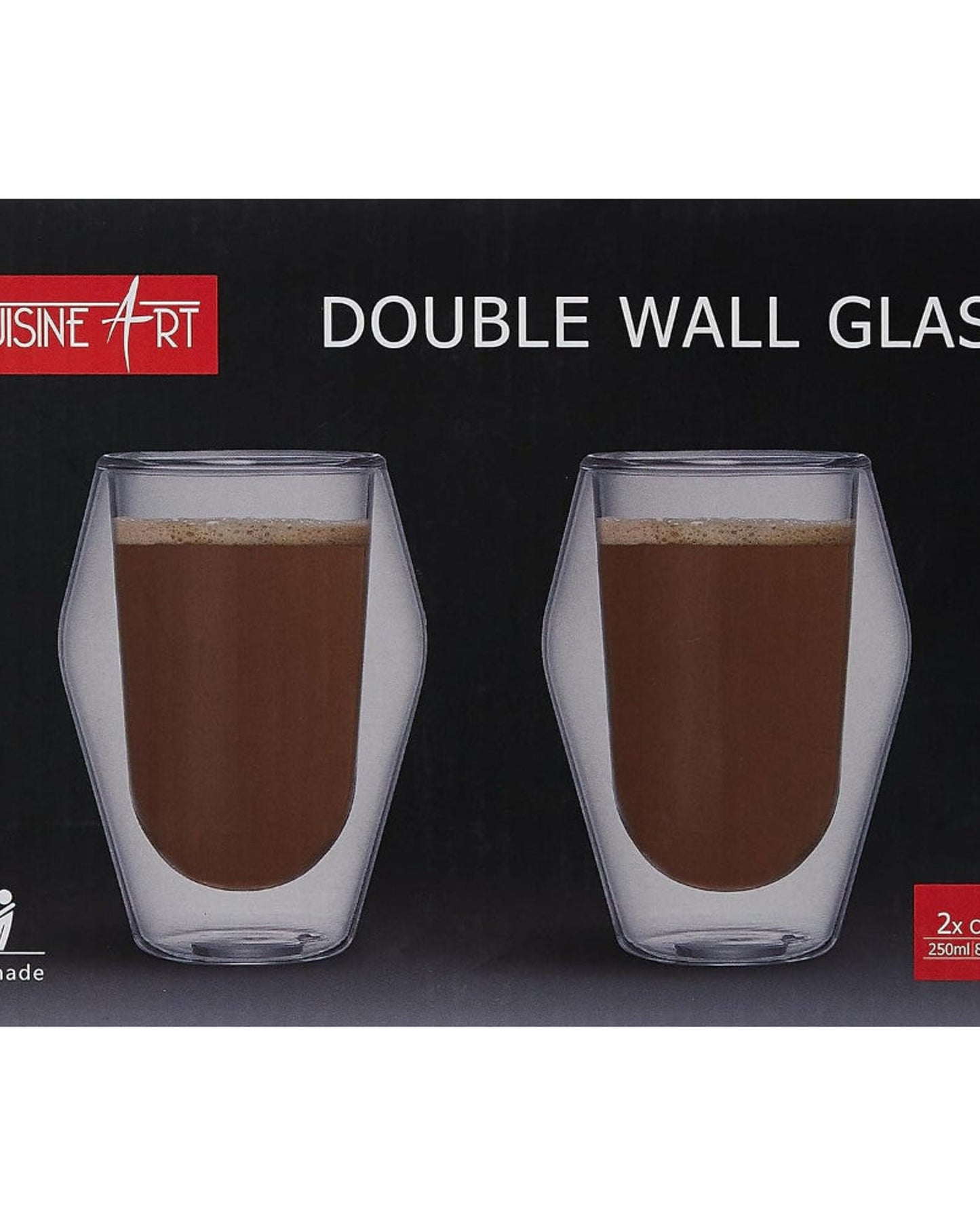 Cuisine Art Espresso Cup Set 2Pc 250ml
