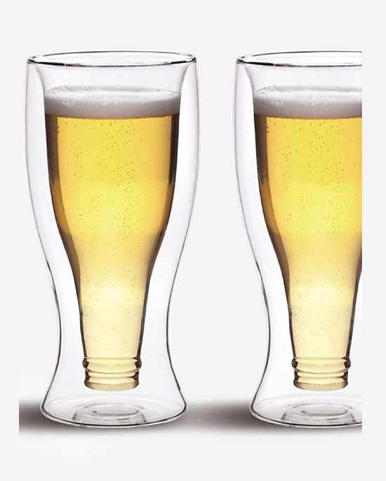 Cuisine Art Double Wall Glass Cup 2Pcs Set 370ml