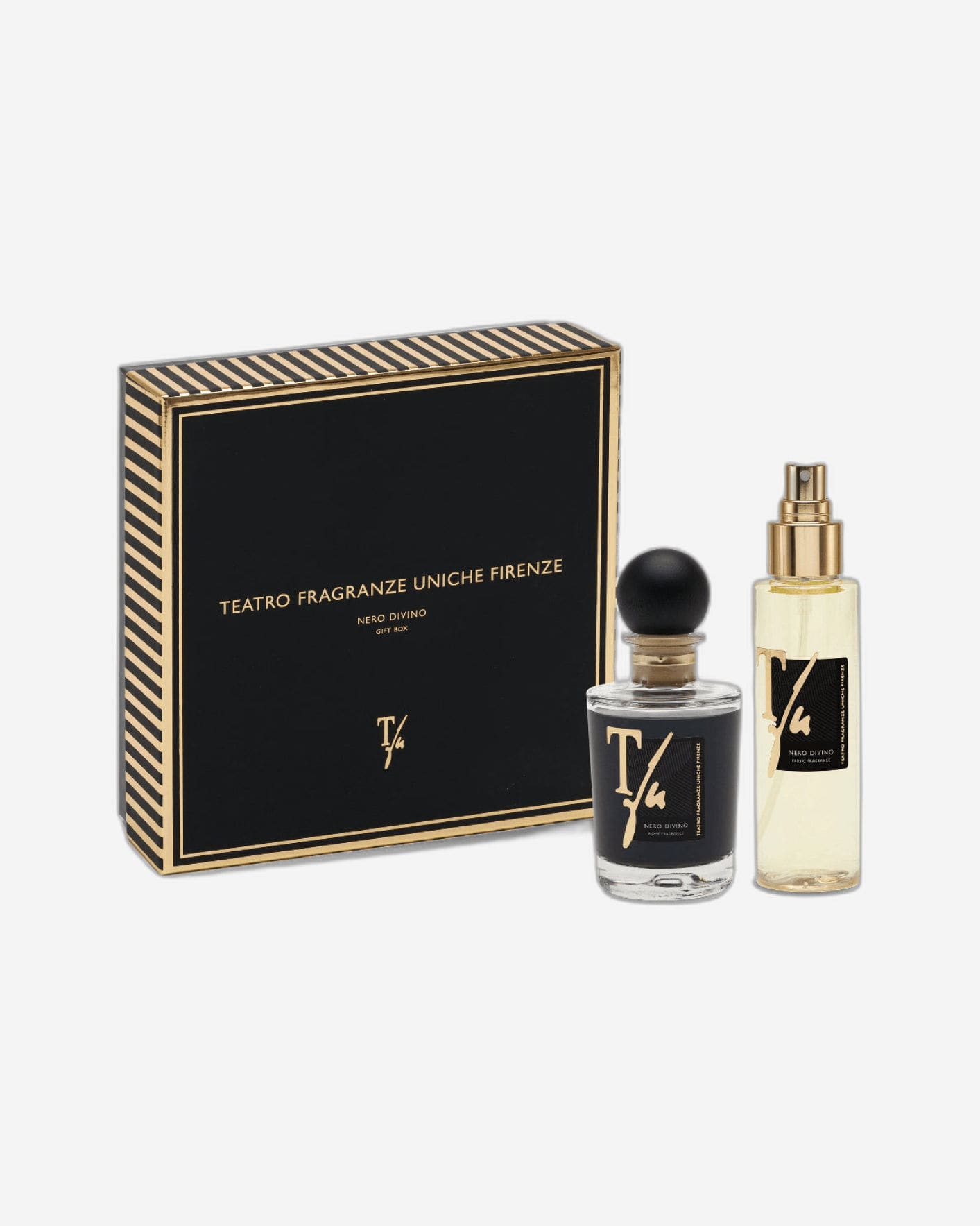 Teatro Black Divine Gift Box 100ml Diffuser + 100ml Fabric Spray