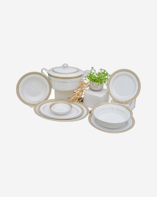 Dankotuwa 59-pc Dinner Set with Gold Golden City of Egypt History