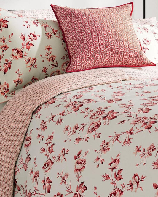 V & A "Garden Rose" Duvet Cover Set in Pink