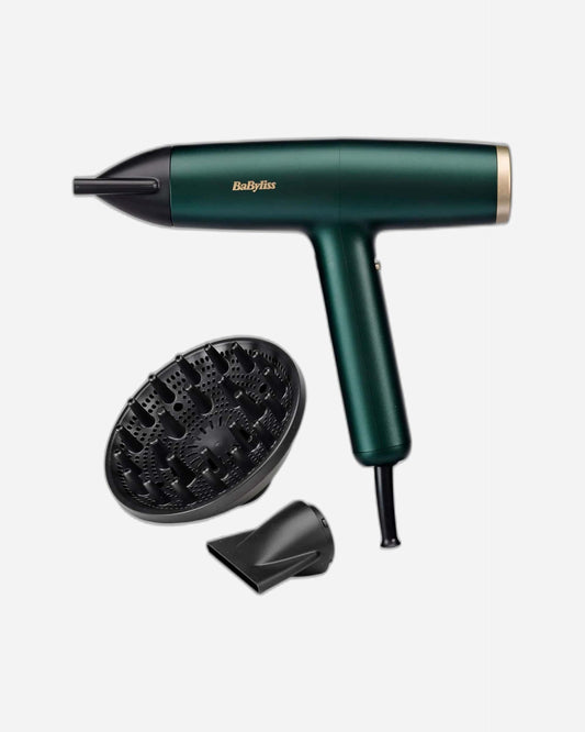 BaByliss Digital Hair Dryer, Ionic Technology, 1600 W, Dark Green – D6555DSDE (ESMA Certified)